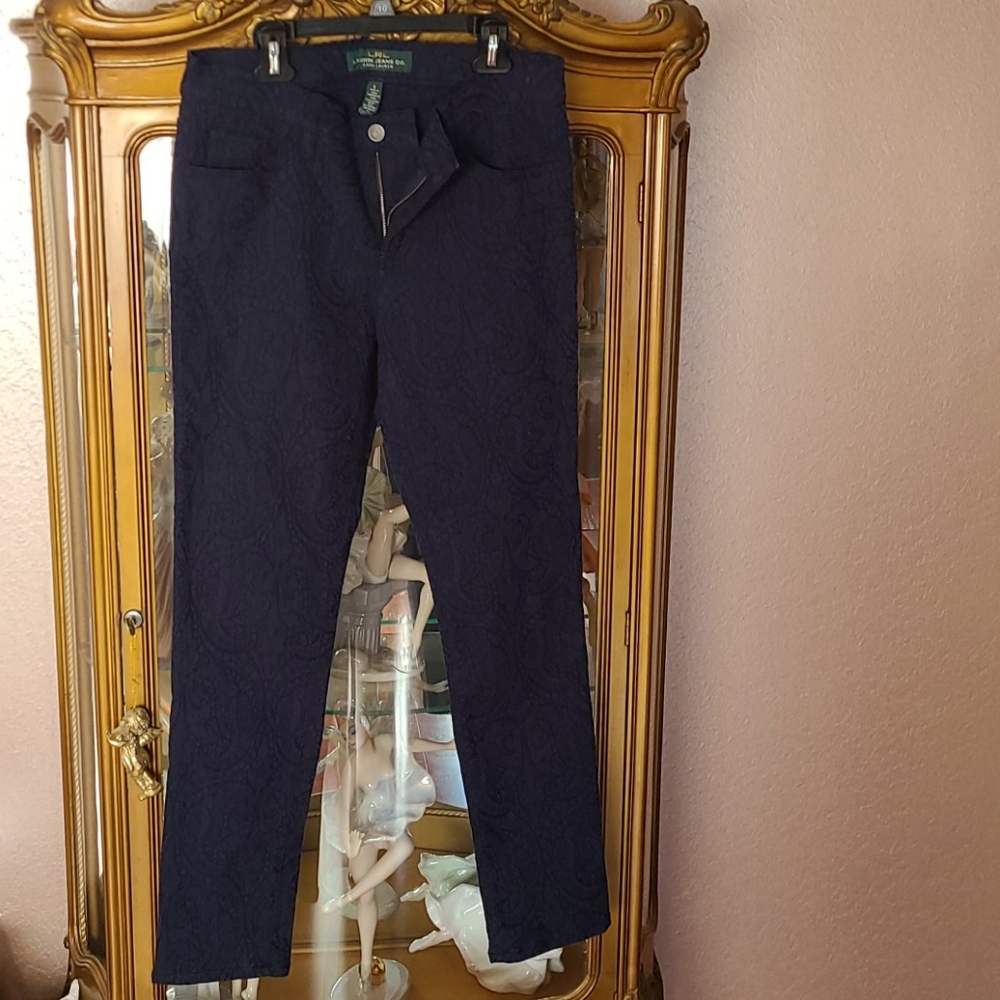 Ralph  Lauren  navy  stretched  pants
